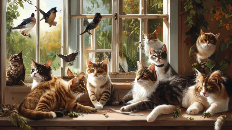 Compreendendo os comportamentos variados dos gatos na presença de outros animais